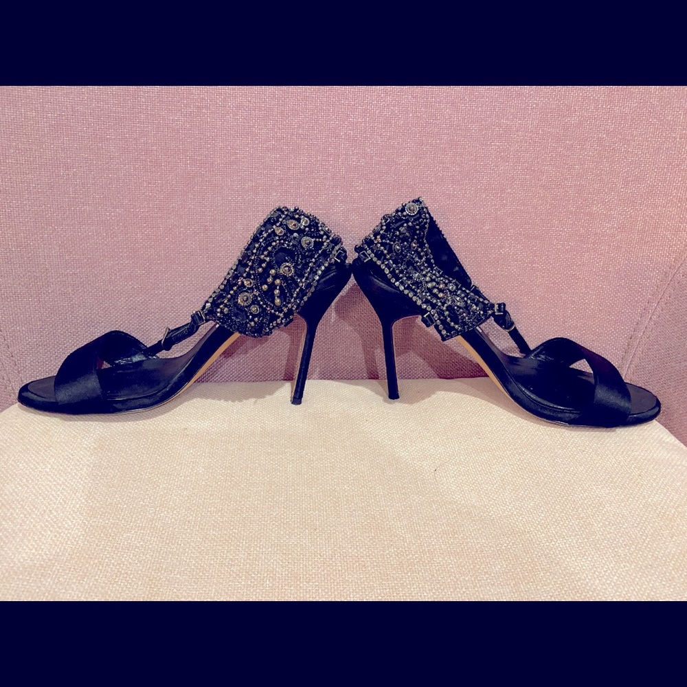 Manolo Blahnik jeweled heels, size 8, worn once